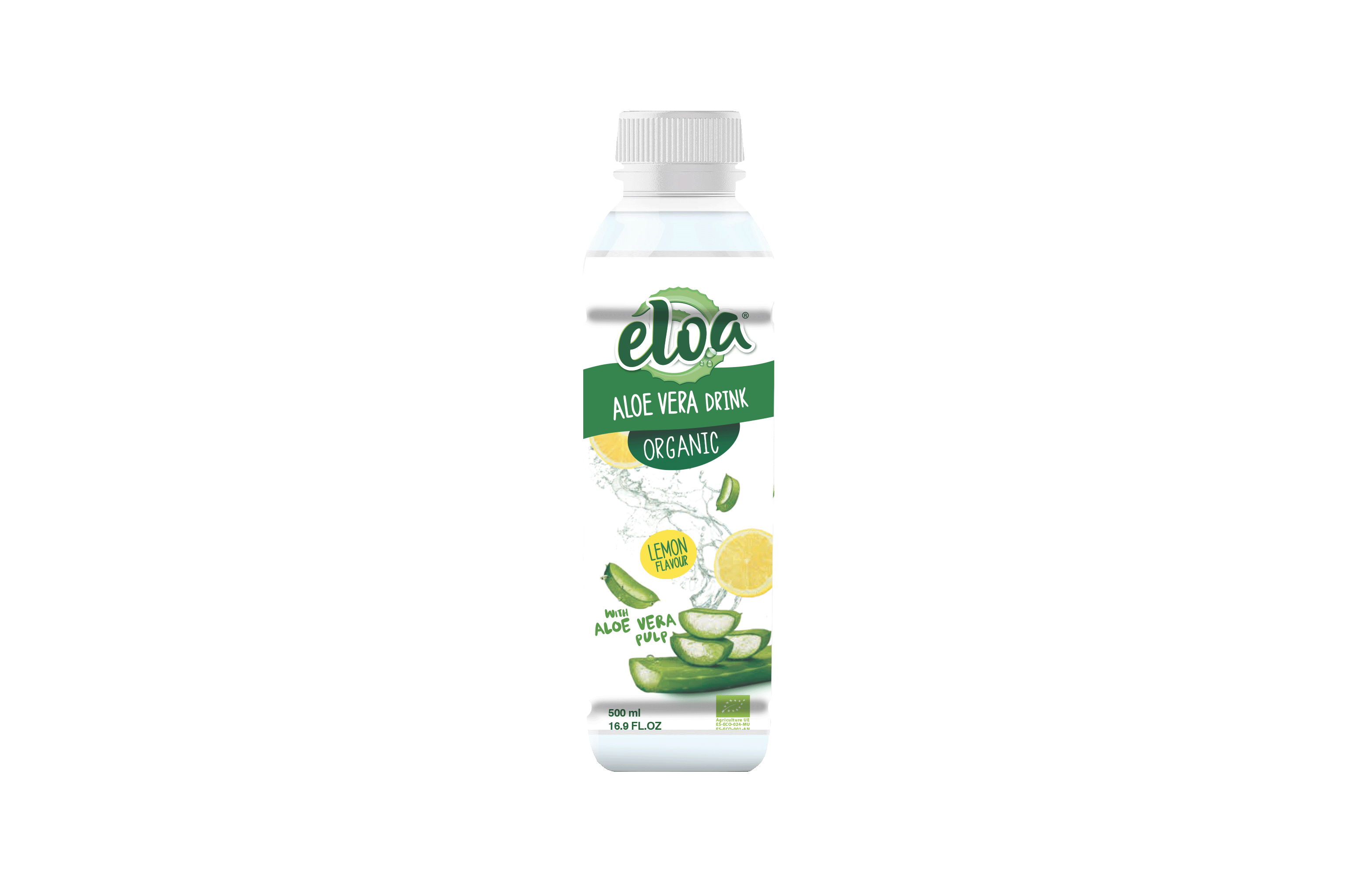 Mockup ELOA Organic Lemon 500ml (détouré)