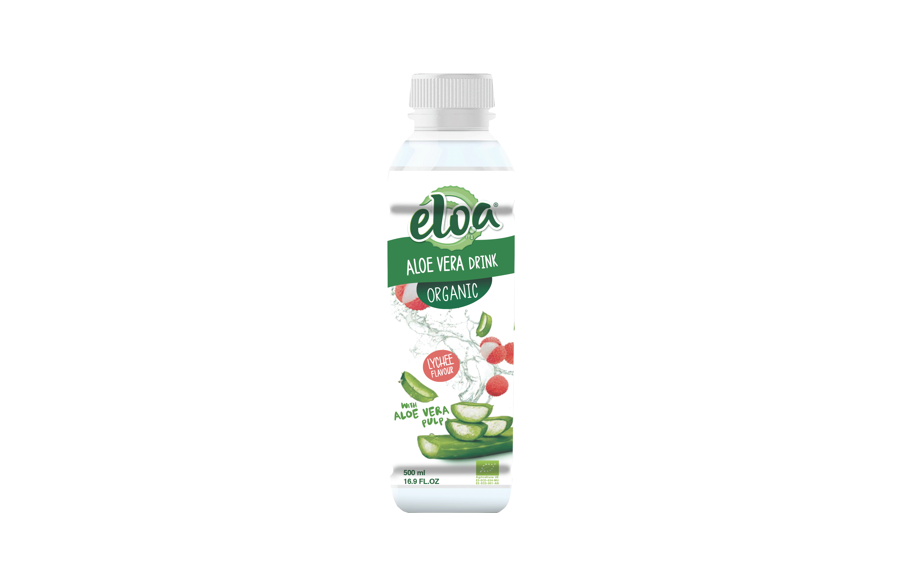 Mockup ELOA Organic Lychee 500ml (détouré)