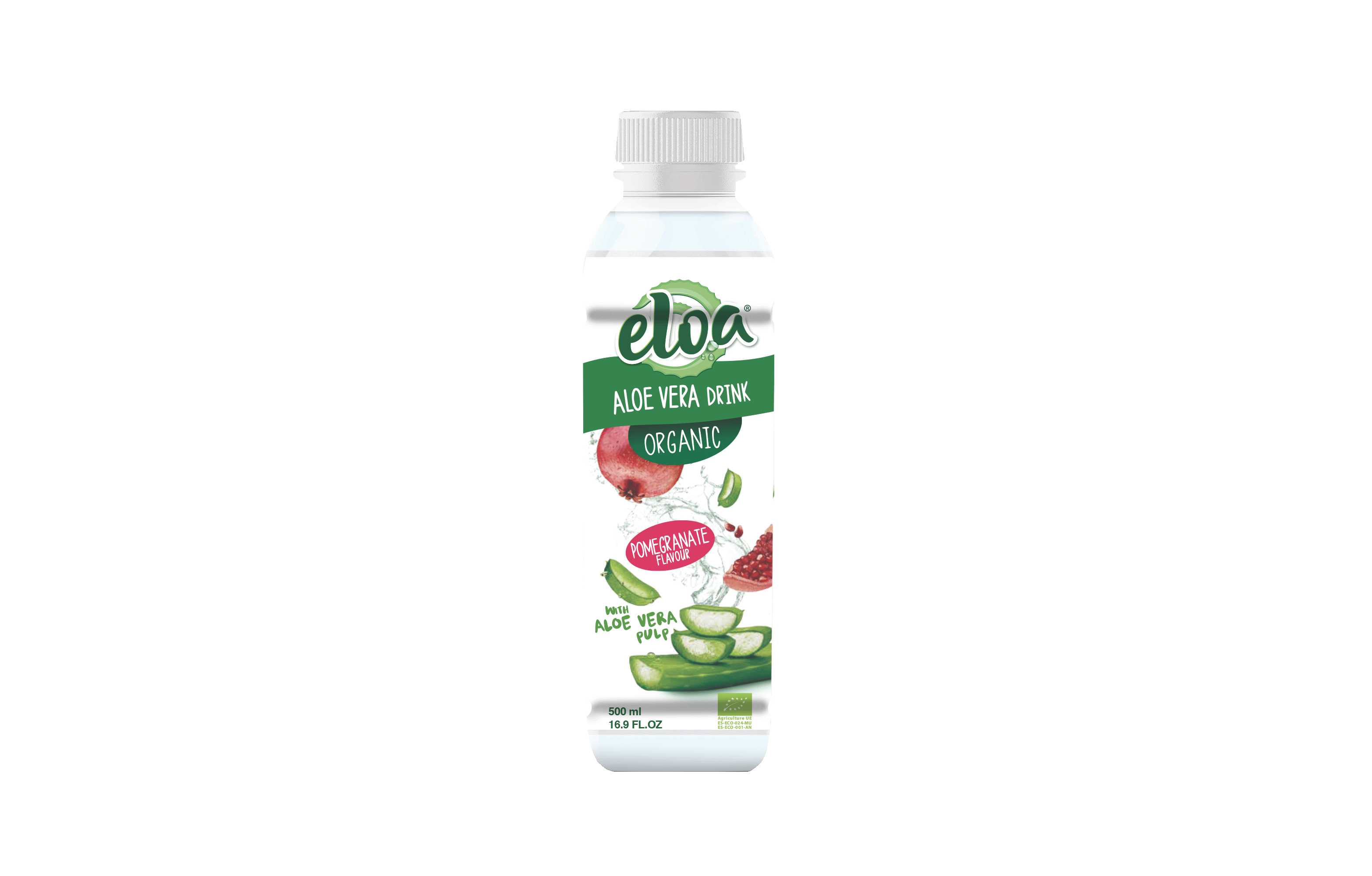 Mockup ELOA Organic Pomegranate 500ml (détouré)